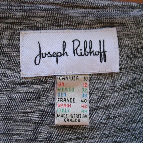 Joseph Ribkoff Grey Tunic Top - Picture 7 of 8
